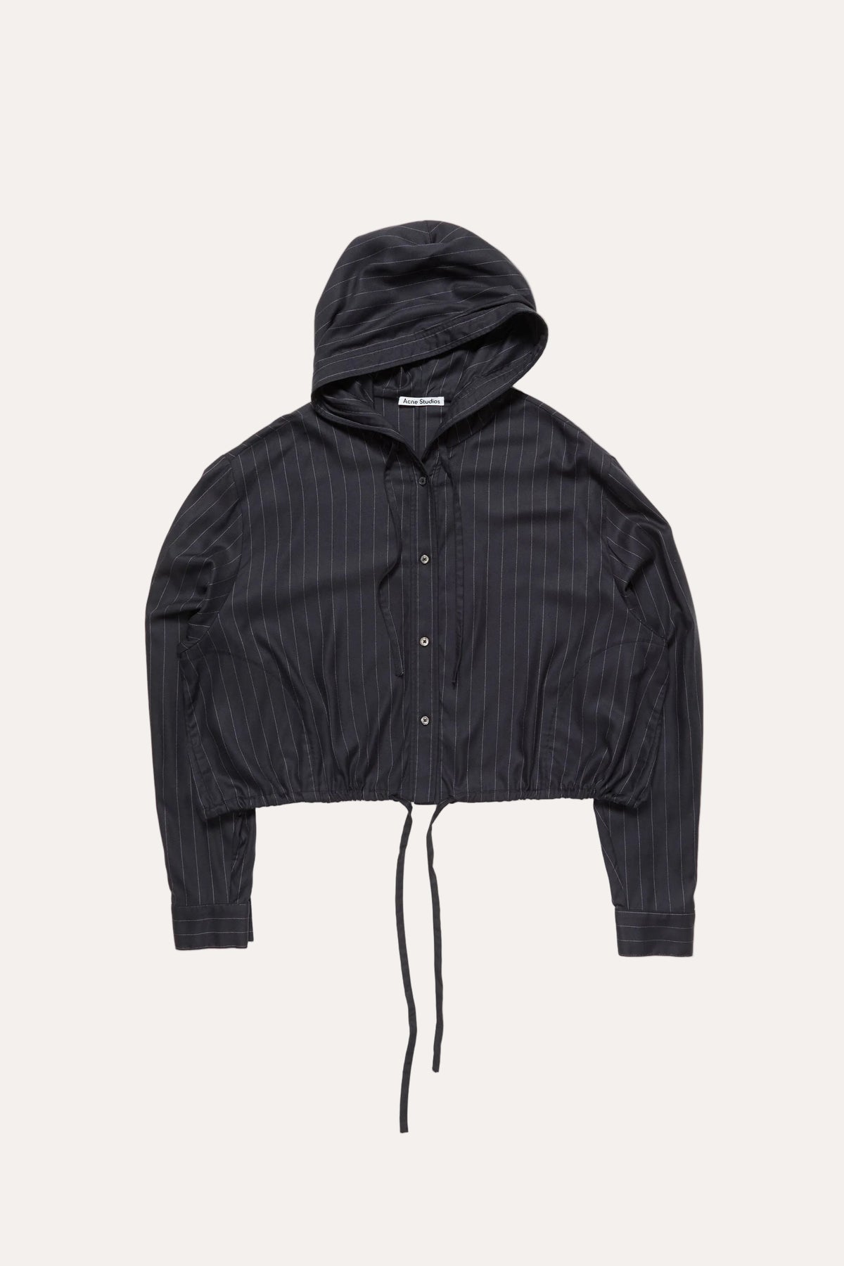 Hooded Shirt Navy Blue - Acne Studios, packshot forfra