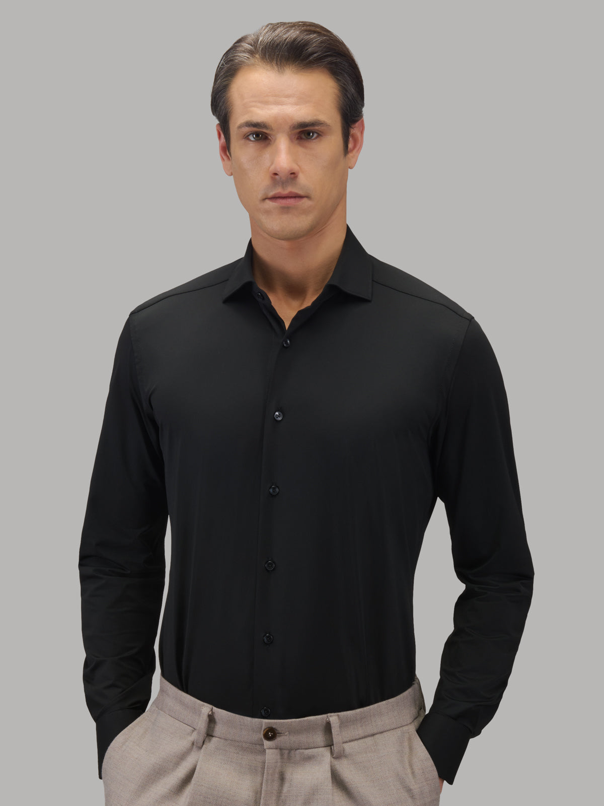 Active Shirt Tailor Fit Black