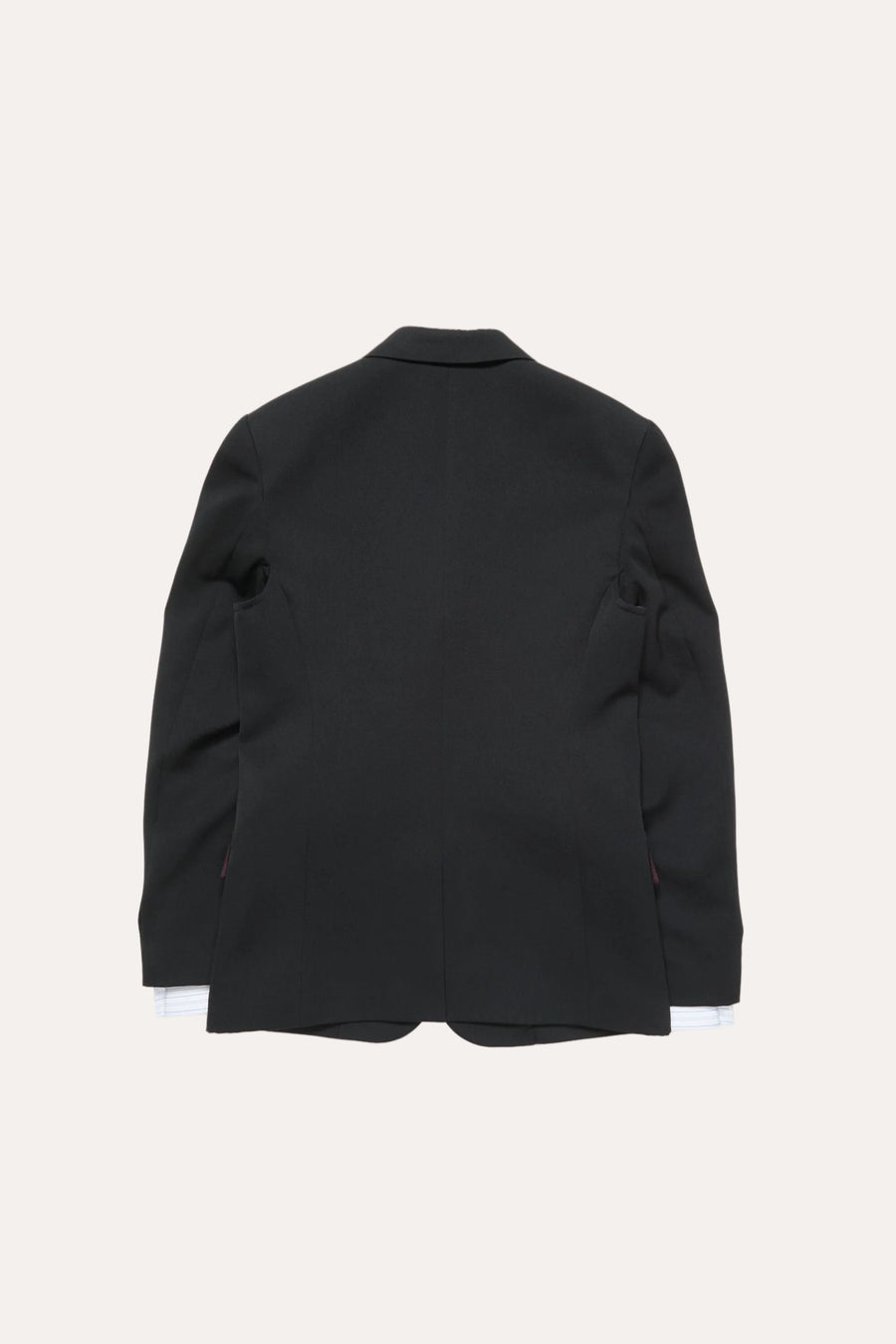Layered wool suit jacket Navy blue