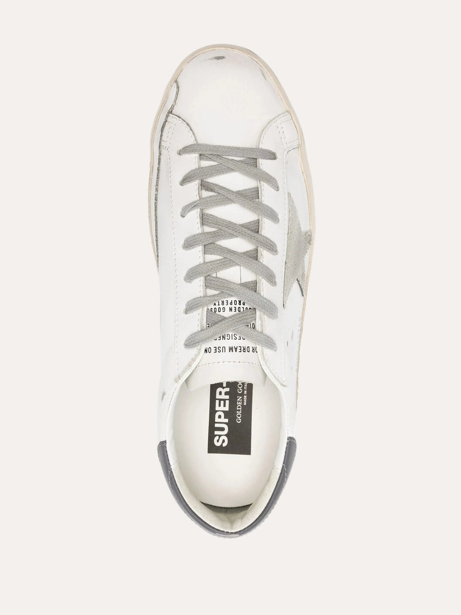 Golden Goose Super-Star White/Ice/Dark Gray - ovenfra