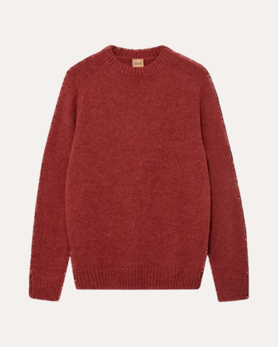 Carlos Crew Neck Knit Burnt Russet