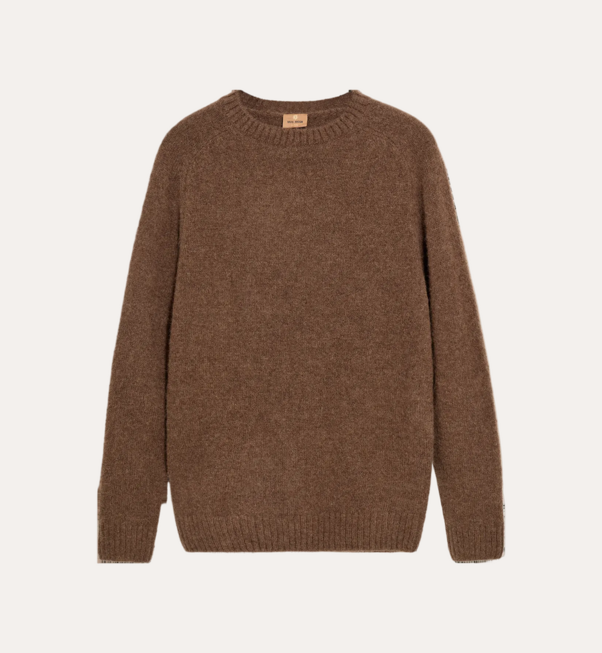 Carlos Crew Neck Knit Chocolate Brown Melange