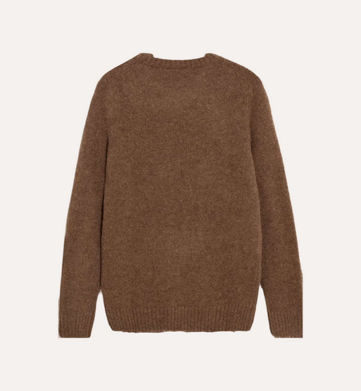 Carlos Crew Neck Knit Chocolate Brown Melange
