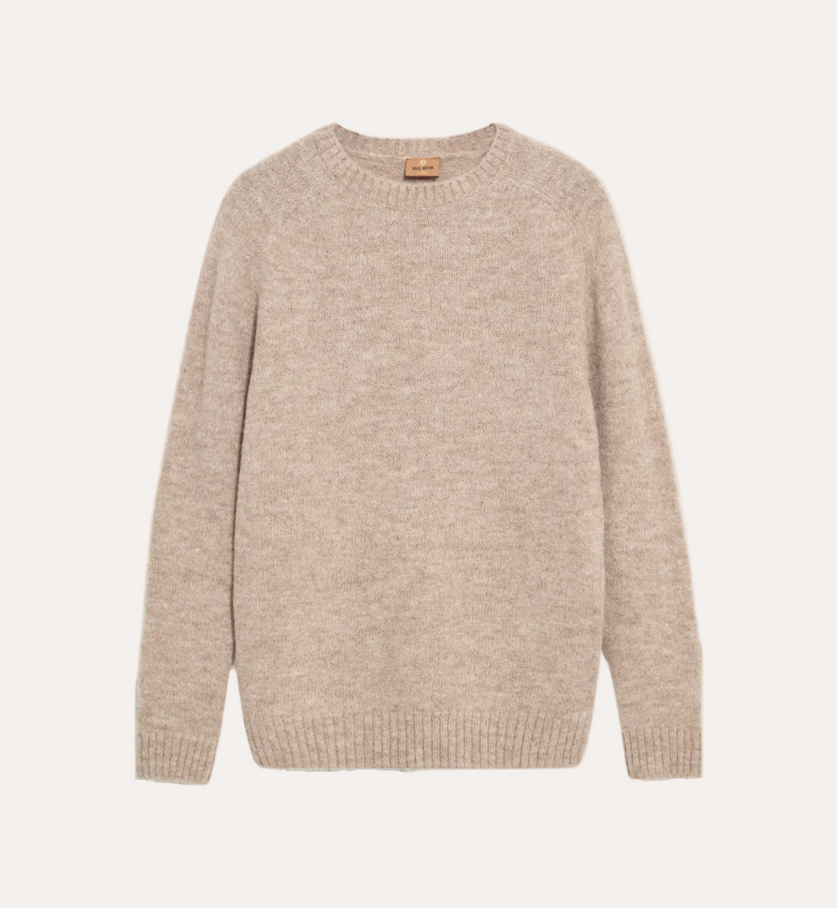 Carlos Crew Neck Knit Light Grey Melange