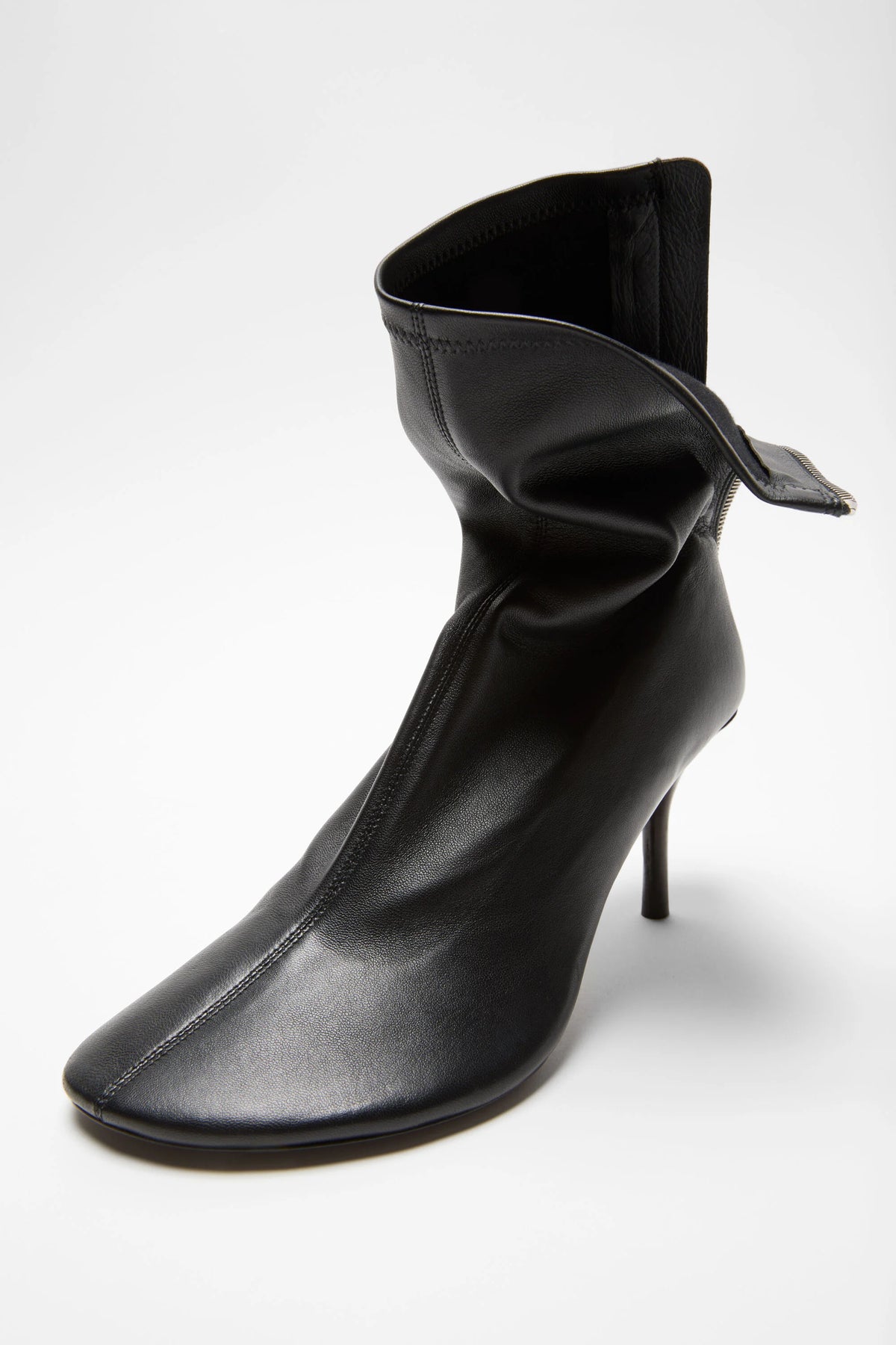 Leather Ankle Boot Black