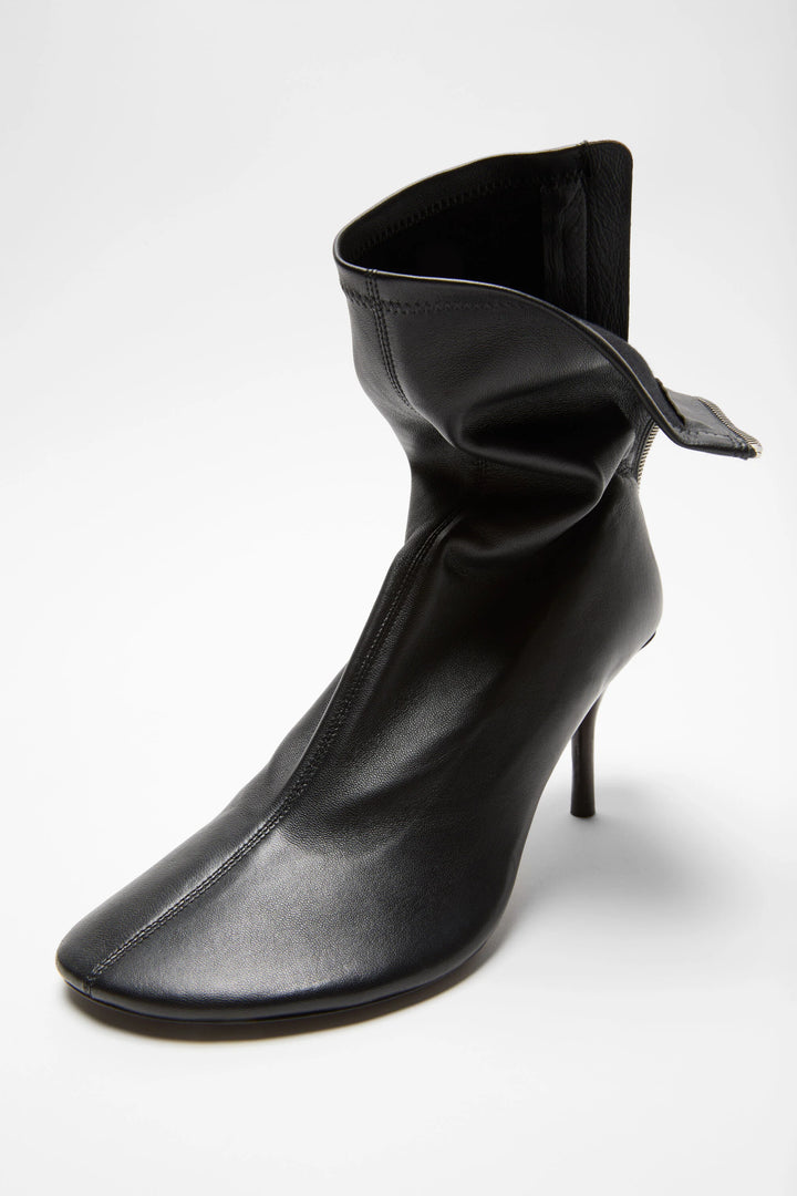 Leather Ankle Boot Black