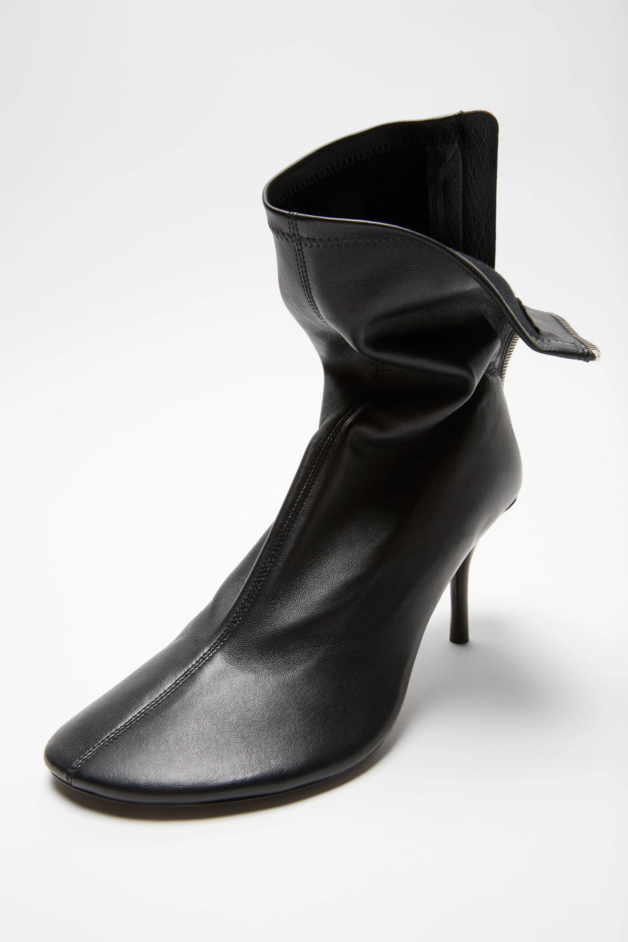 Leather Ankle Boot Black