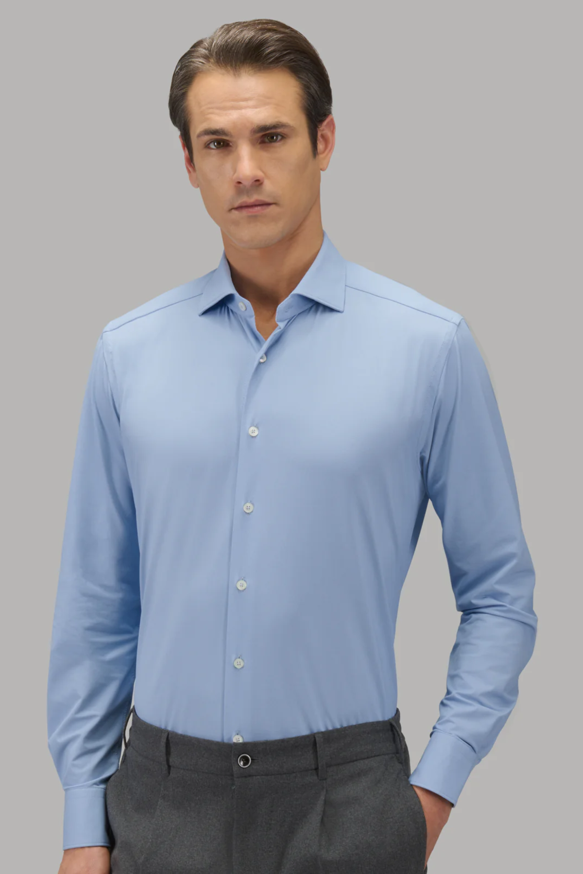 Active Shirt Tailor Fit Light Blue