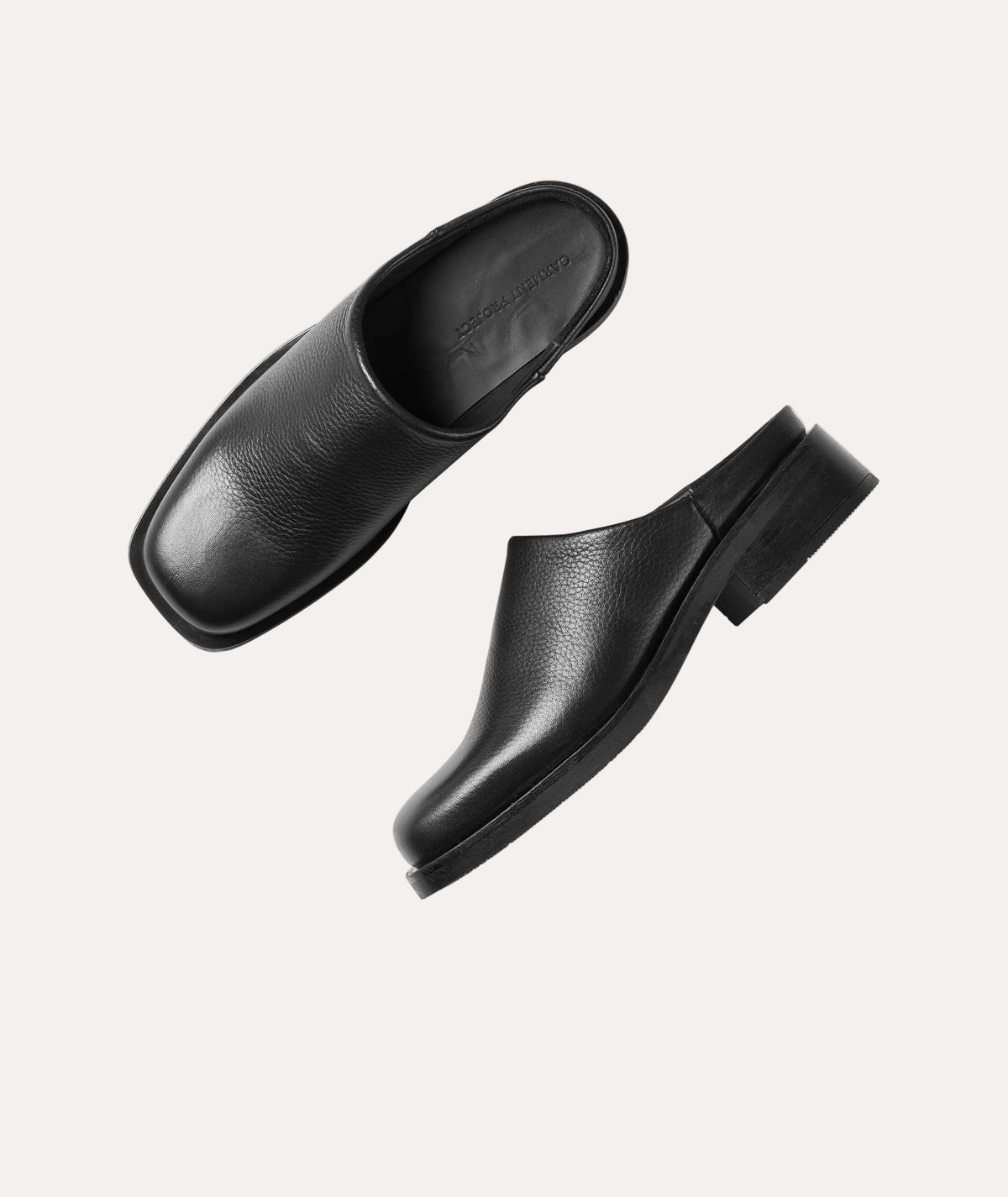 Alex Mule - Black Tumbled Leather