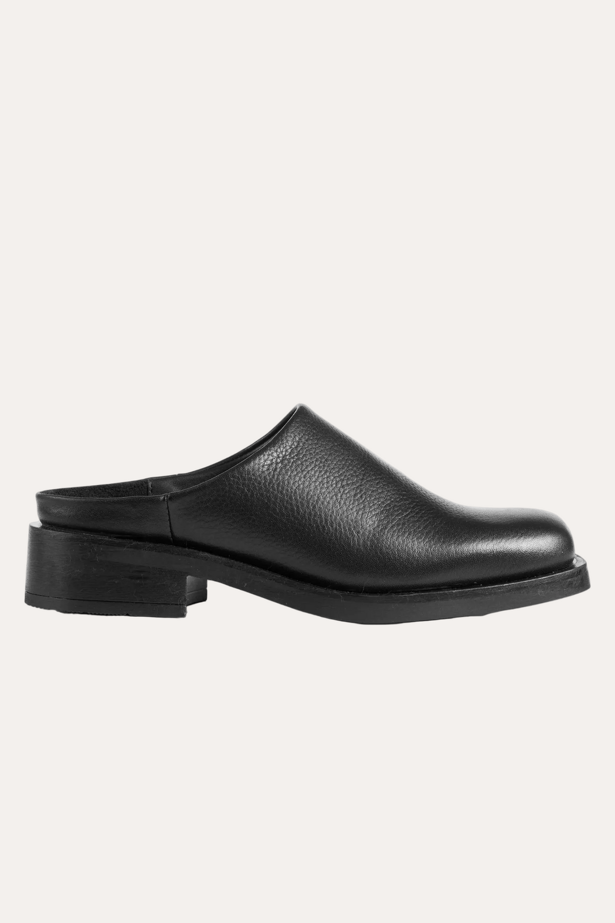 Alex Mule - Black Tumbled Leather