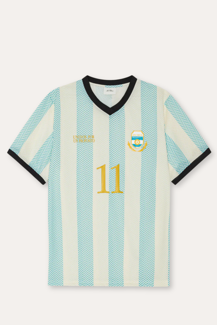 Argentina Football Jersey Bachelor Button Blue