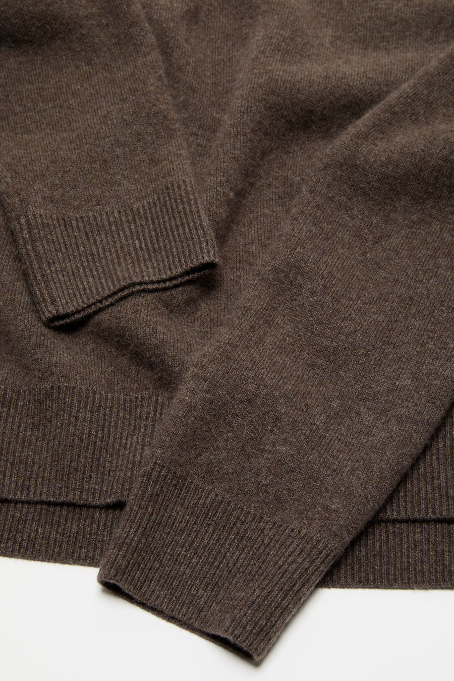 Cashmere Sweater With Logo Walnut Brown - Acne Studios