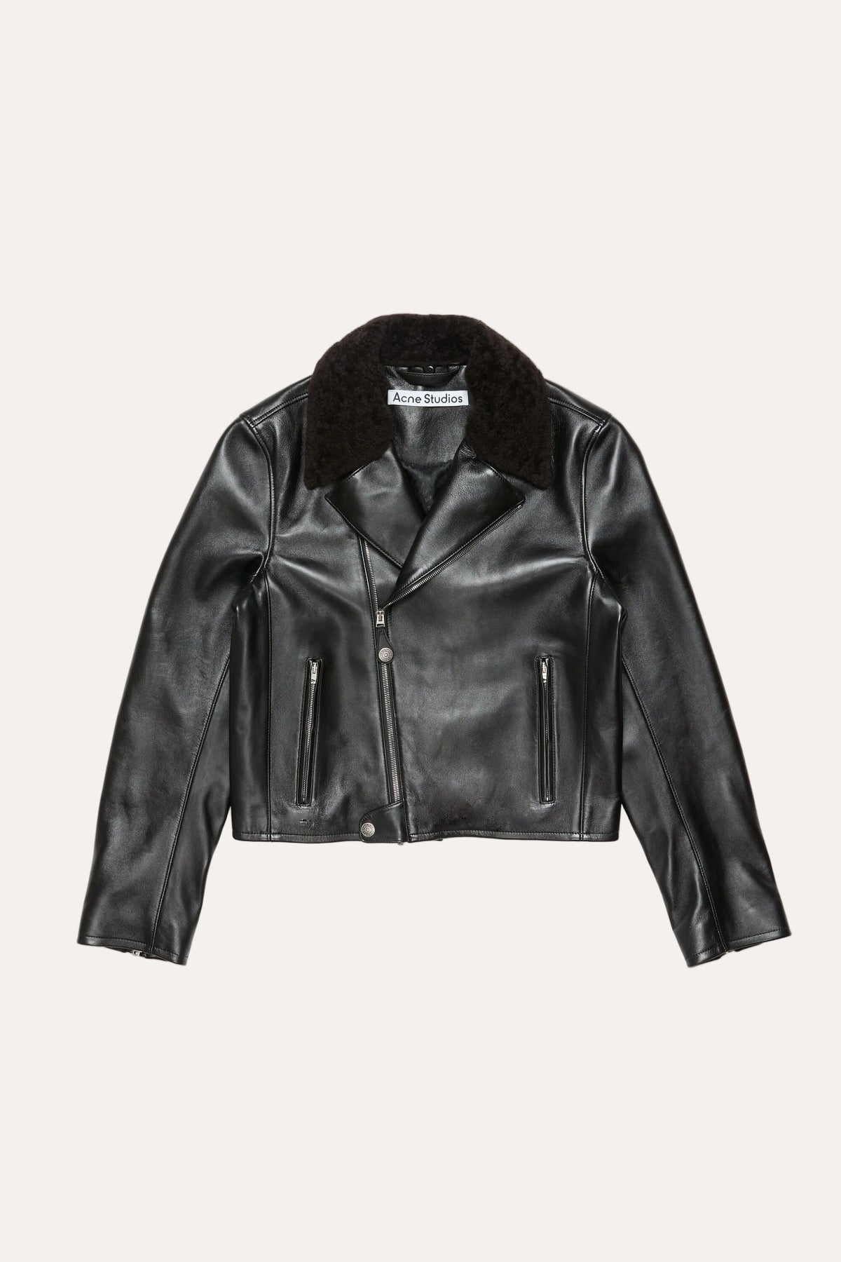 Leather Jacket Black - Acne Studios, packshot forfra
