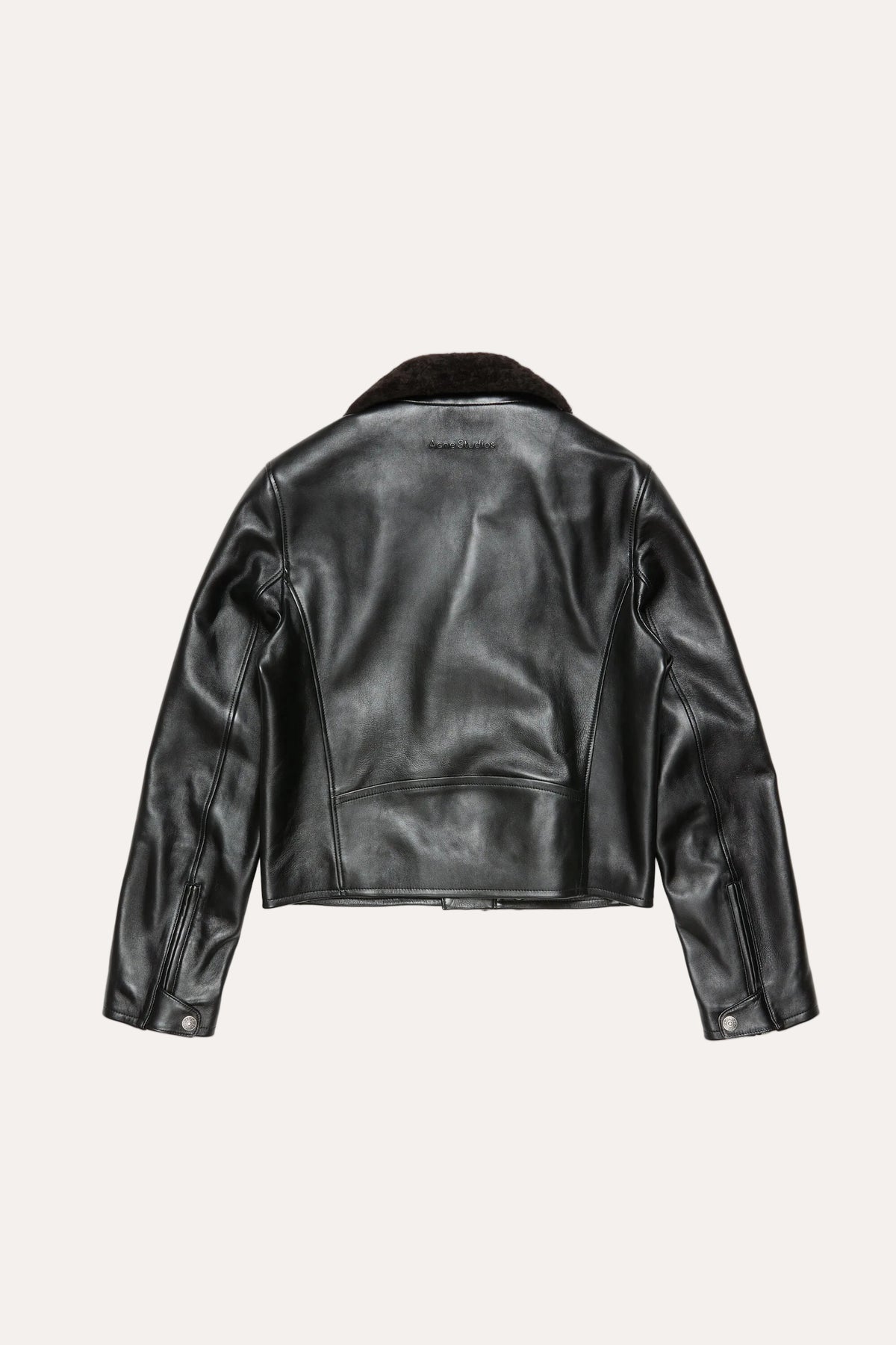 Leather Jacket Black - Acne Studios, packshot bakfra