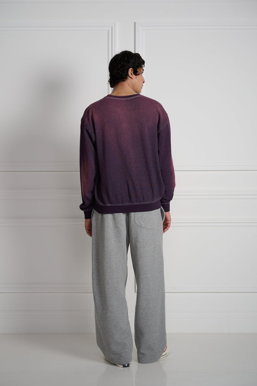 Kentucky Set In Crewneck Sunfaded Purple