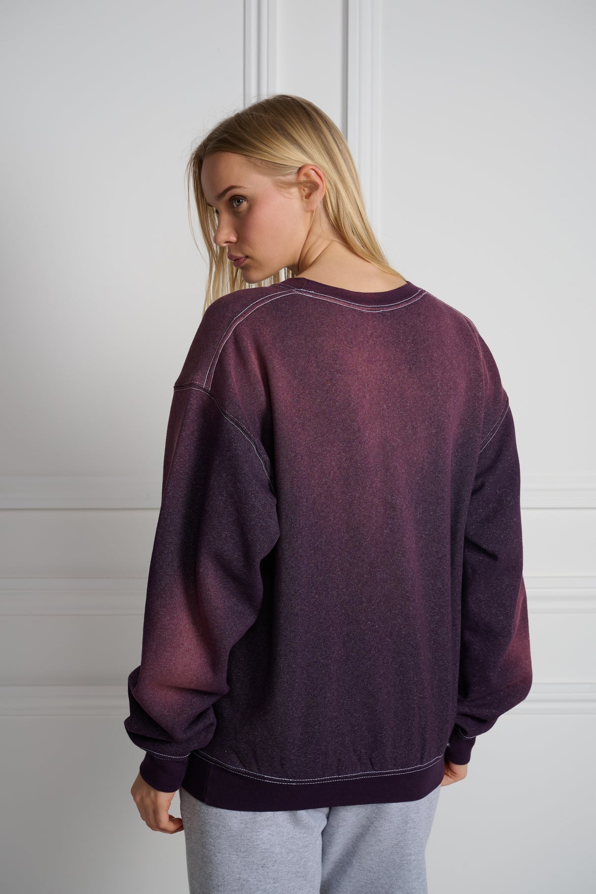 Kentucky Set In Crewneck Sunfaded Purple