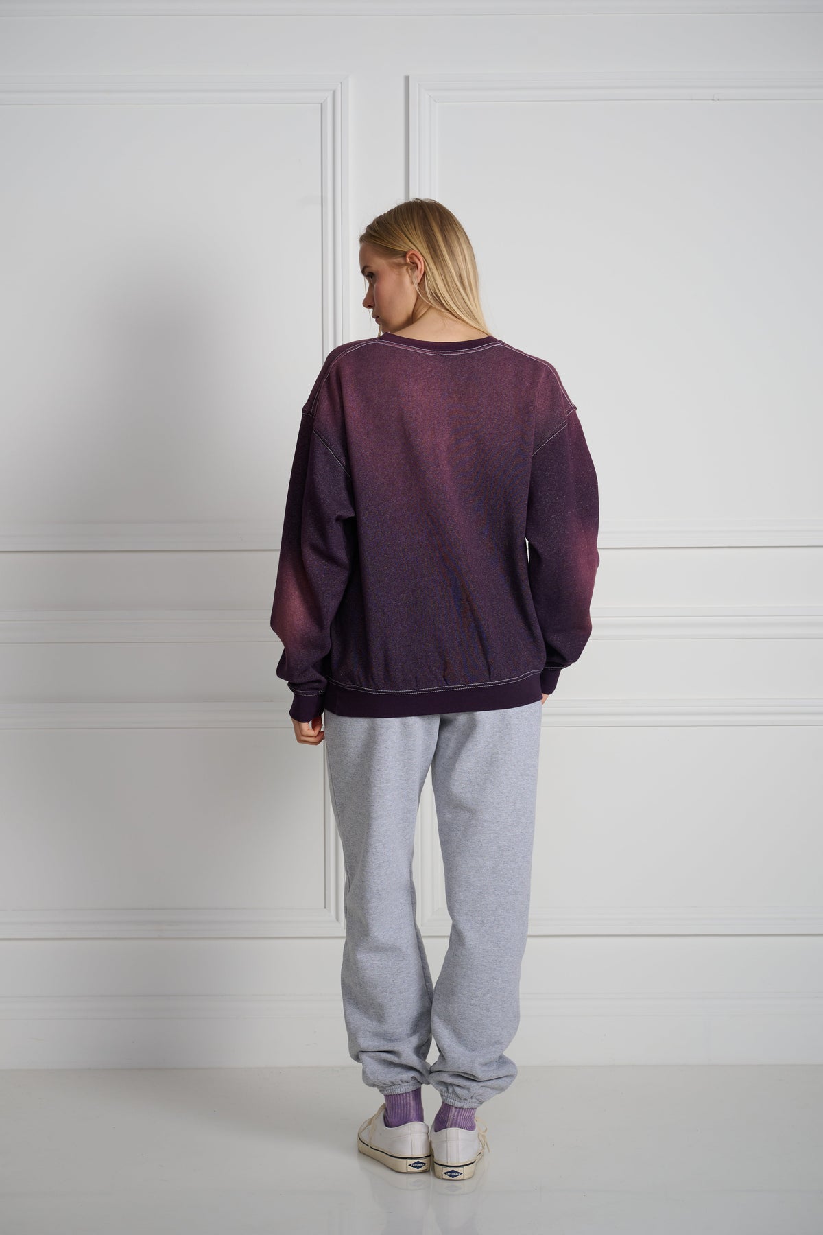 Kentucky Set In Crewneck Sunfaded Purple