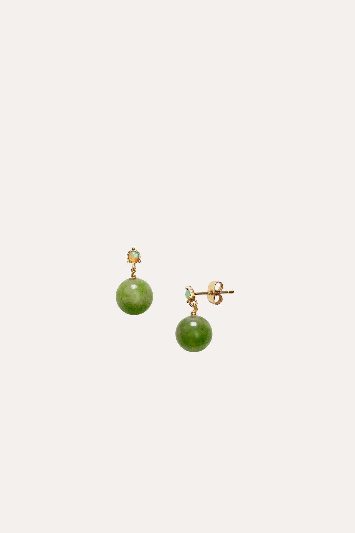 Ball earring - Sage green