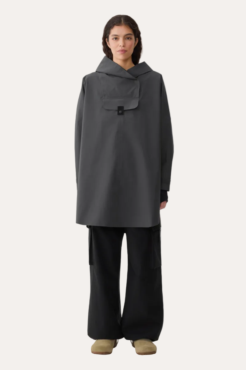 Bergen Poncho Dark Cloud