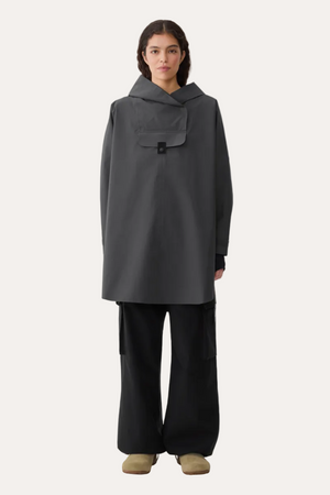 Bergen Poncho Dark Cloud