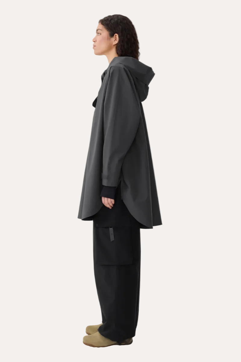 Bergen Poncho Dark Cloud
