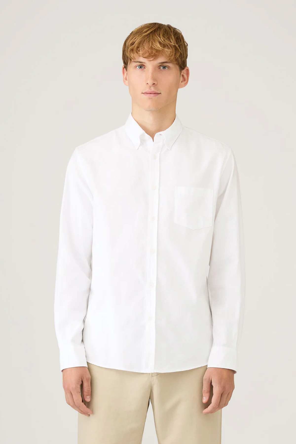 Button Down Oxford Shirt White