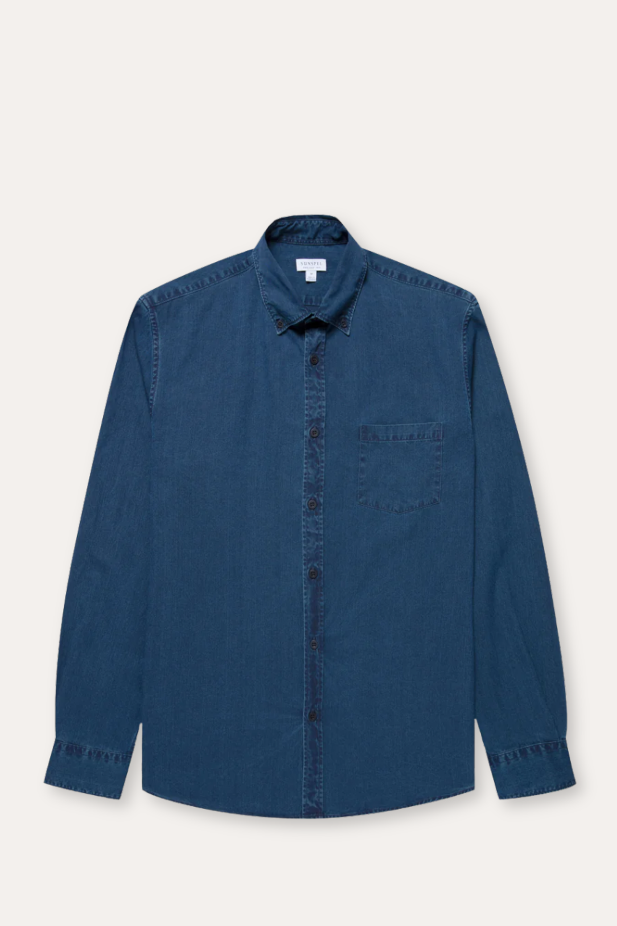 Button Down Twill Shirt Indigo