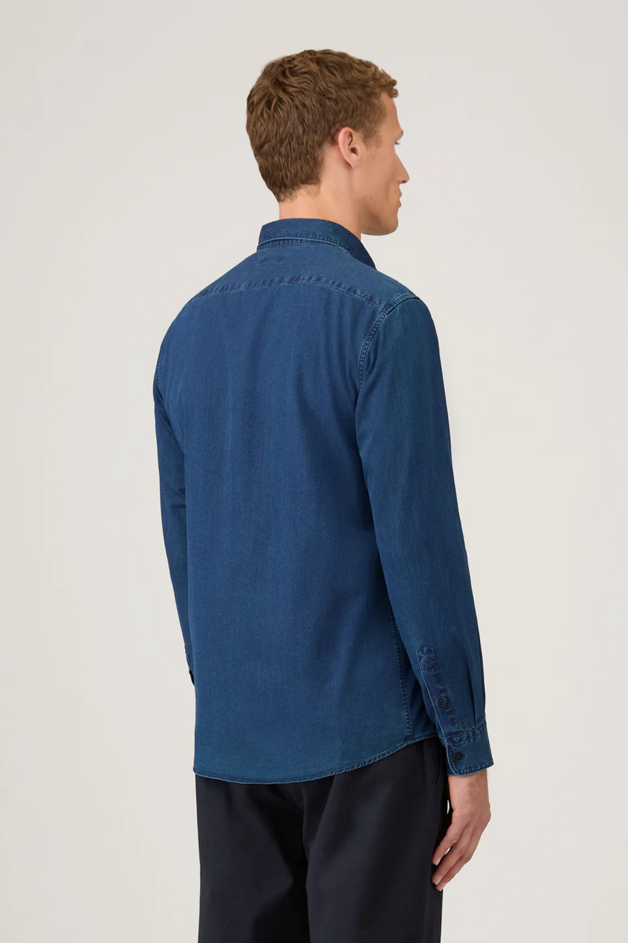 Button Down Twill Shirt Indigo