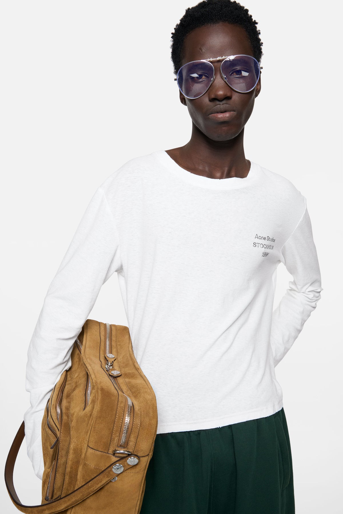 Distressed Logo T-Shirt Off White