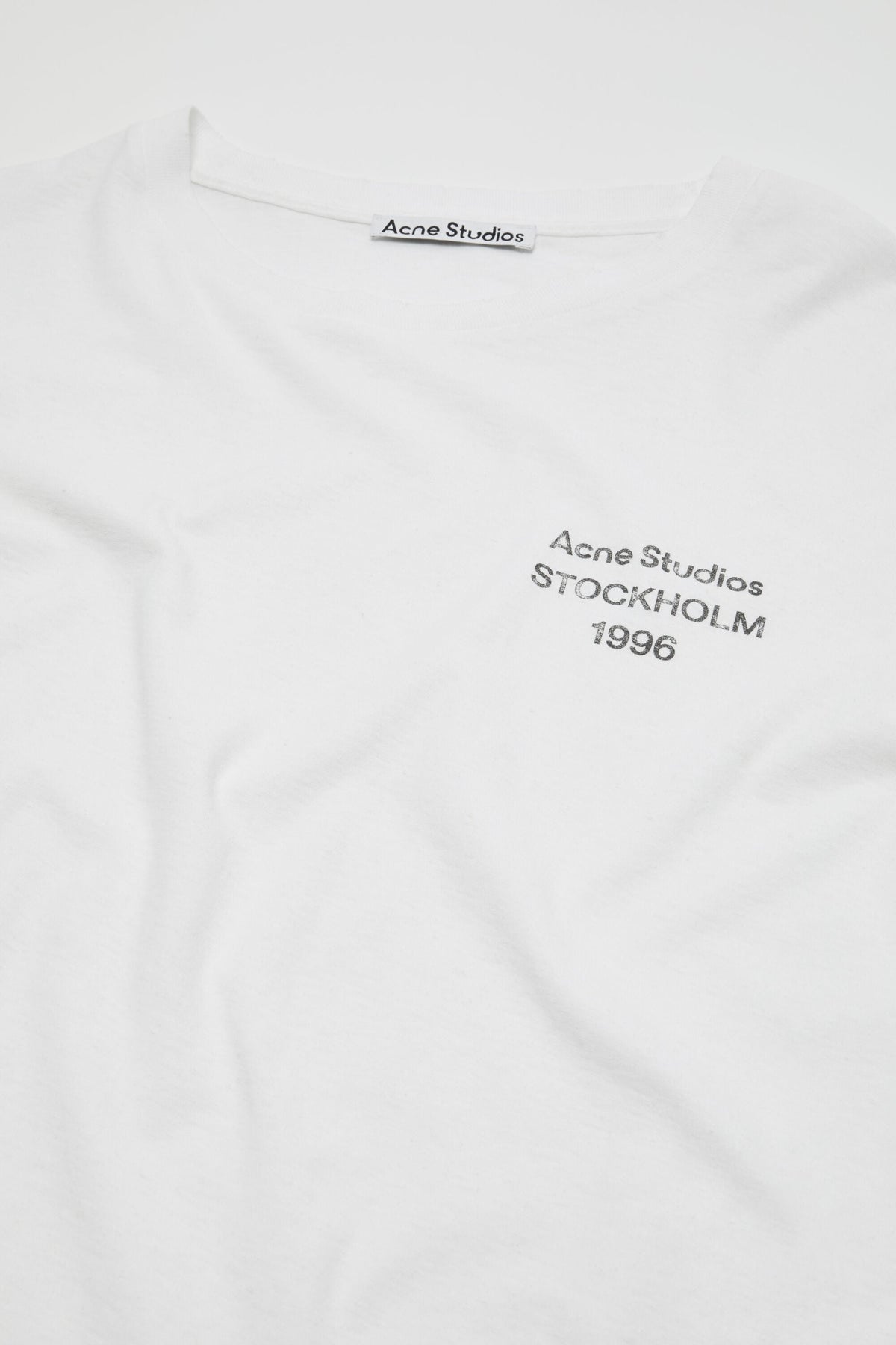 Distressed Logo T-Shirt Off White