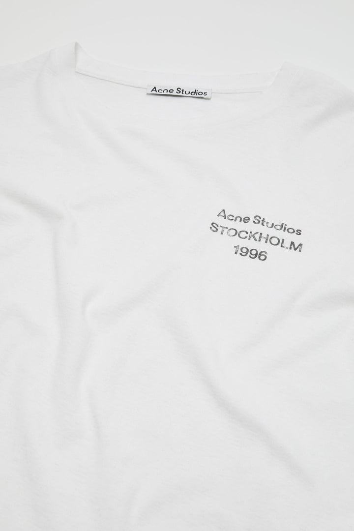 Distressed Logo T-Shirt Off White