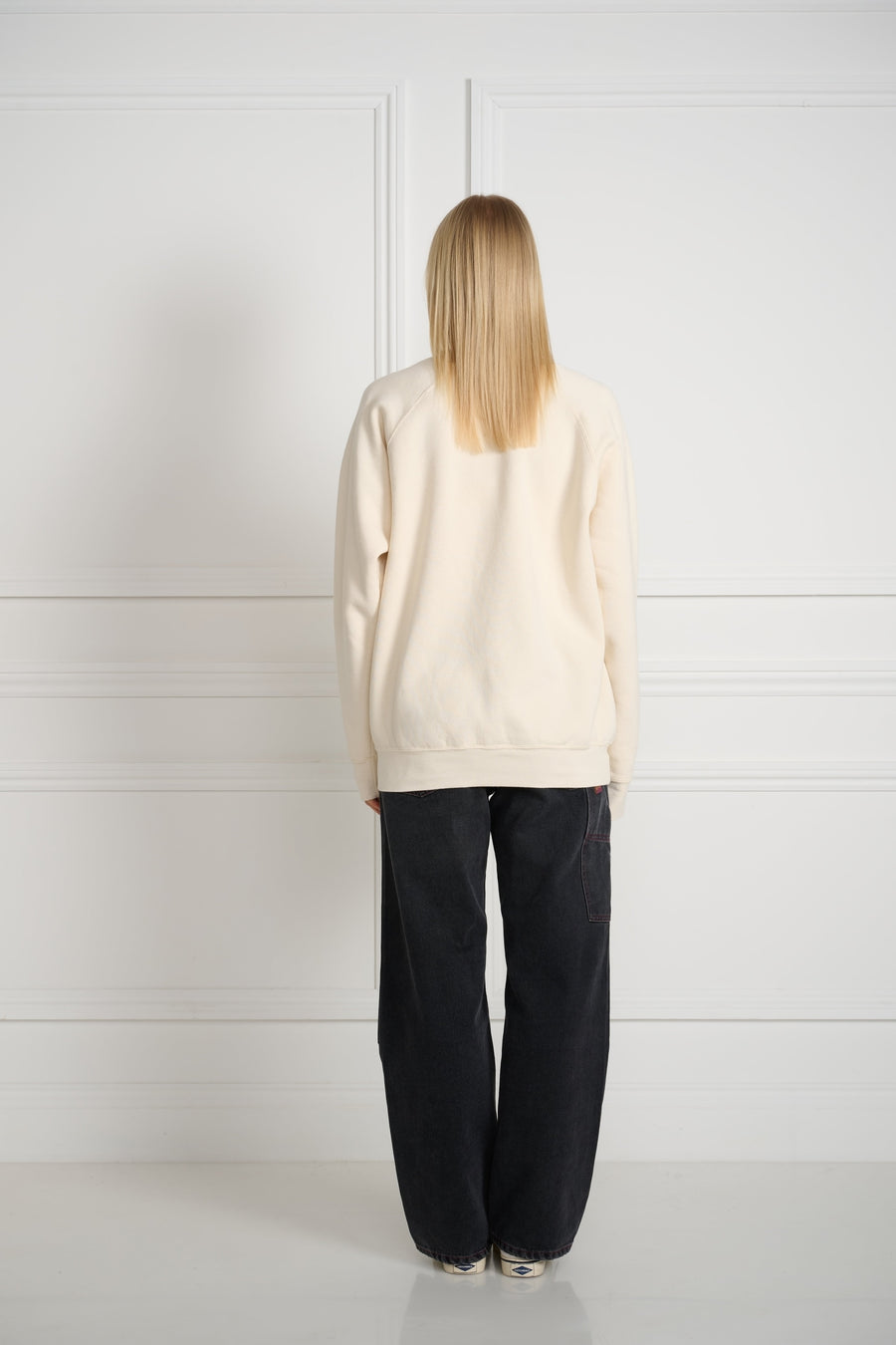 Arctic Raglan Sleeves Crewneck Cream