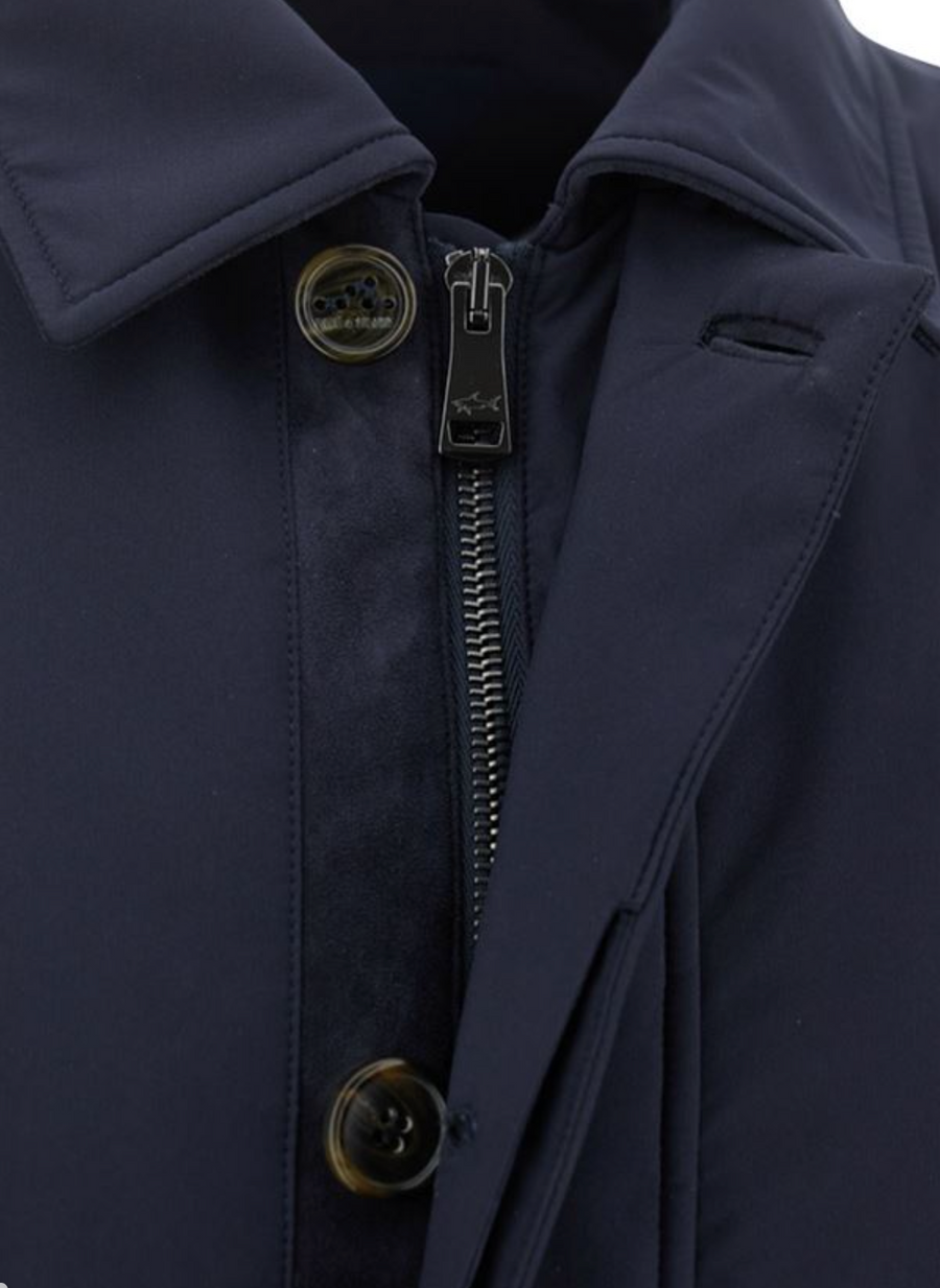 Typhoon Platinum Woven Carcoat Jacket Navy