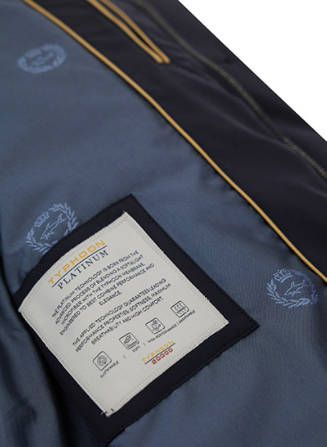 Typhoon Platinum Woven Carcoat Jacket Navy