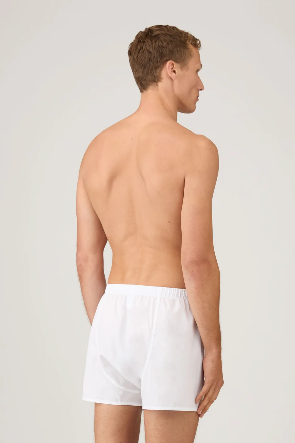 Classic Woven Cotton Boxer Shorts White