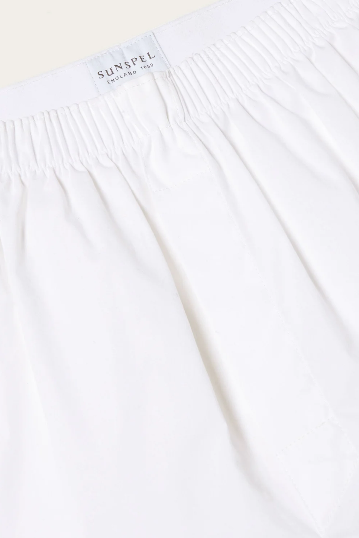 Classic Woven Cotton Boxer Shorts White