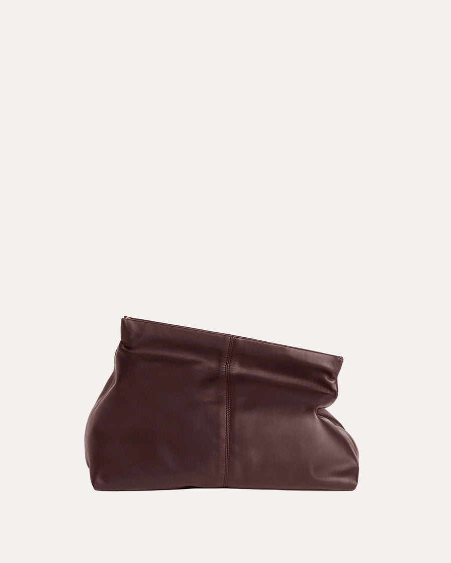 Clay Clutch Burgundy - packshot fra siden