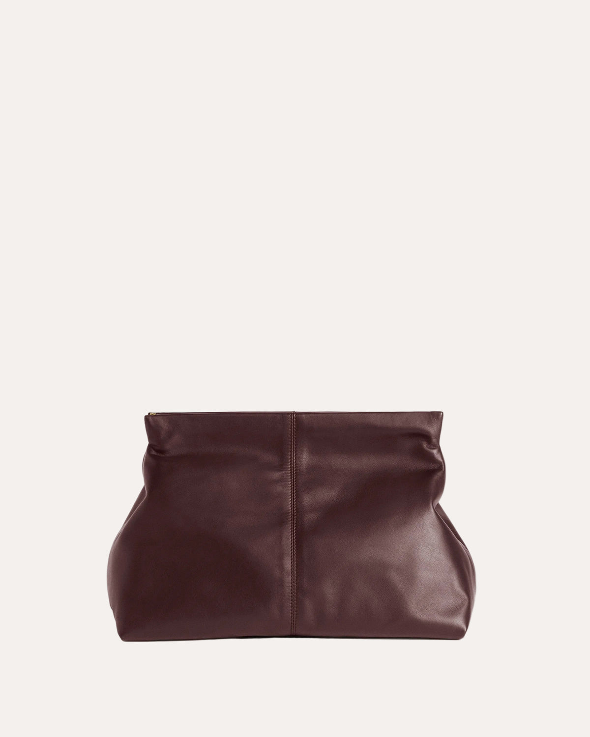 Clay Clutch Burgundy - packshot forfra