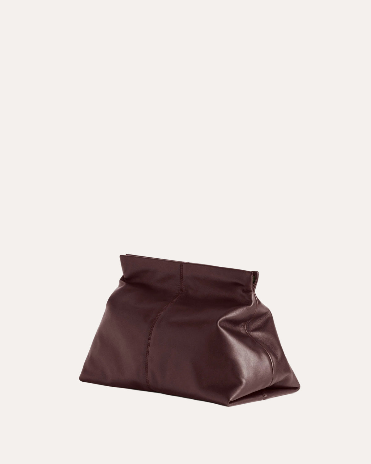 Clay Clutch Burgundy - packshot vinklet