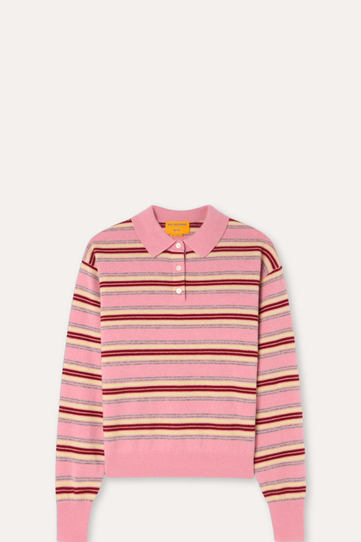 Collegiate Stripe Polo- Sprinkle Kombo