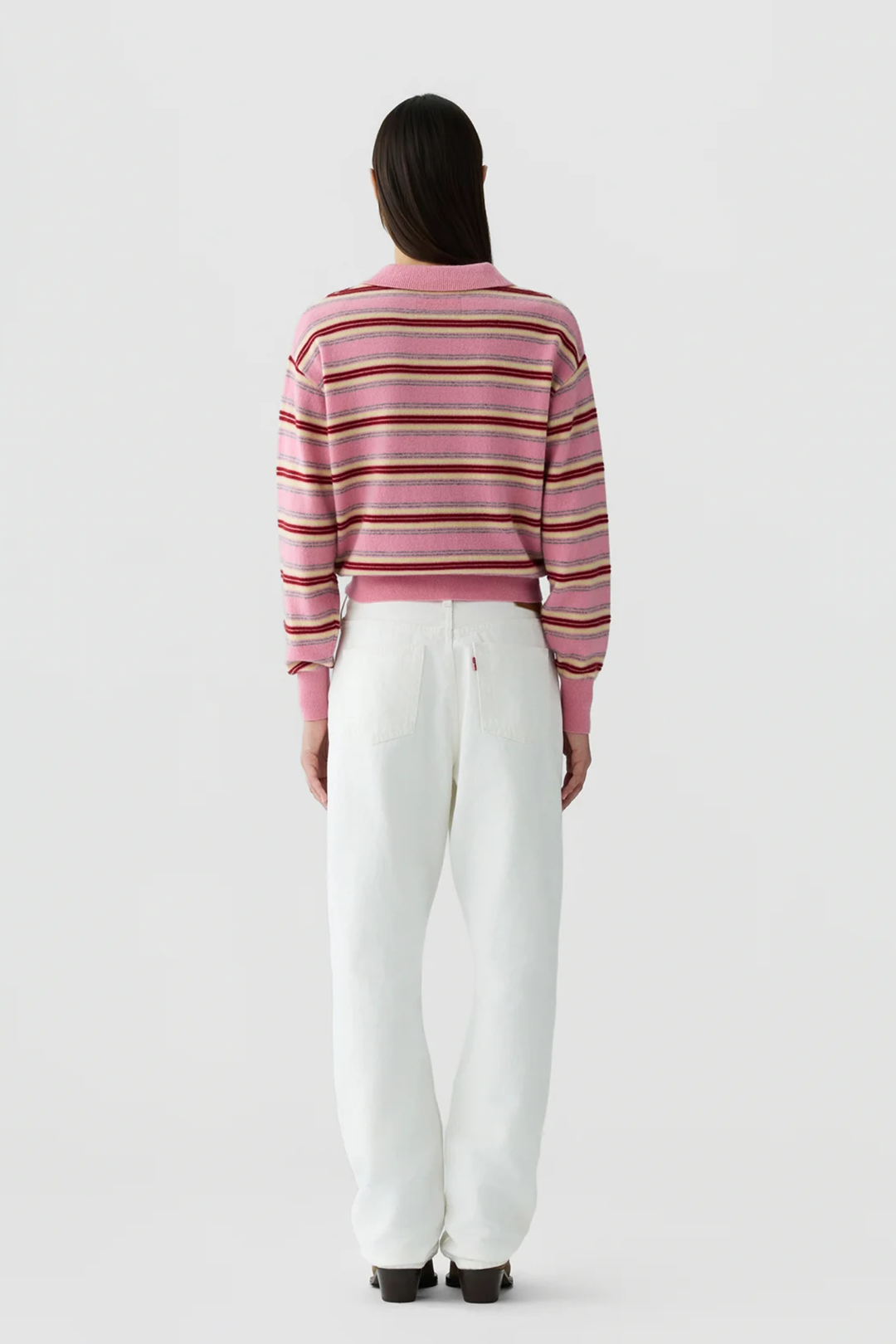 Collegiate Stripe Polo- Sprinkle Kombo