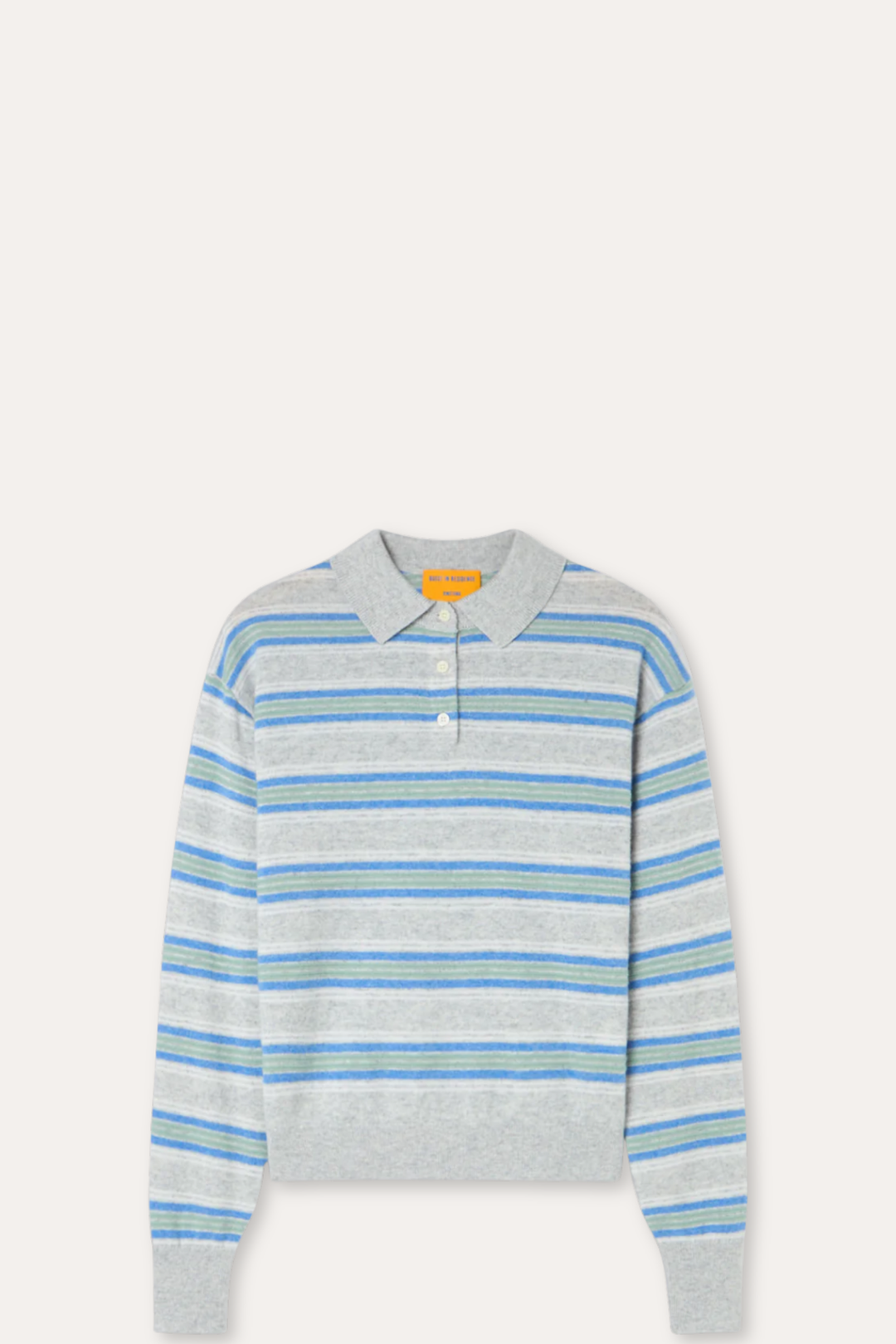 Collegiate Stripe Polo- Stone Combo