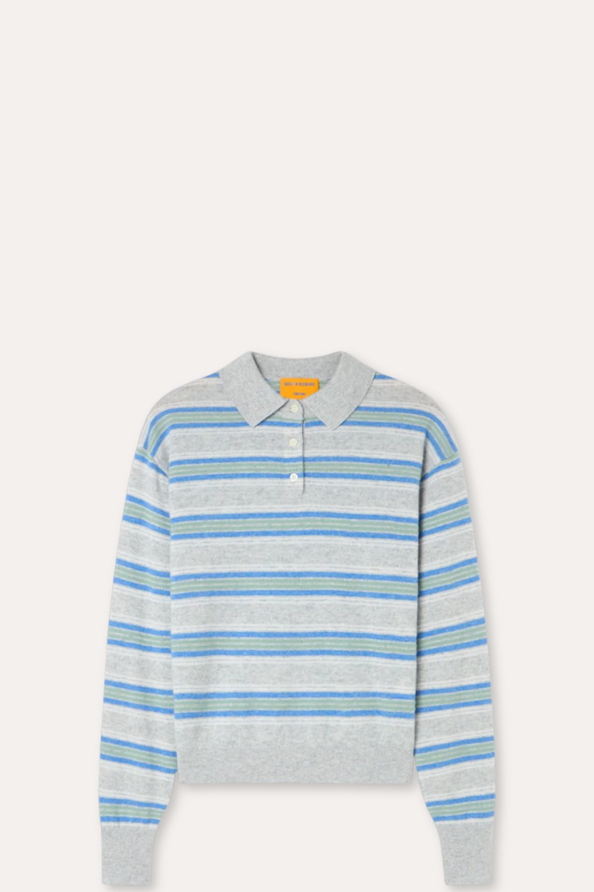 Collegiate Stripe Polo- Stone Combo