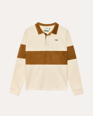 Cotton Cord Rugby Off White/Tan