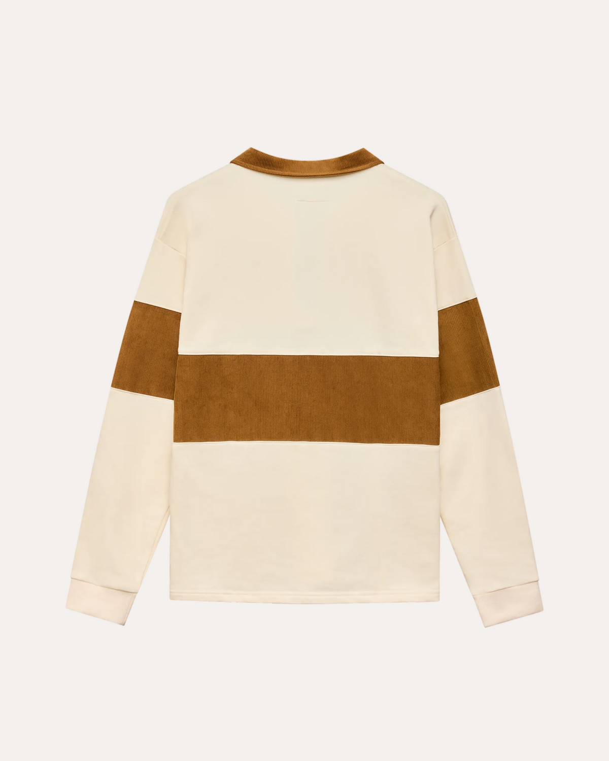Cotton Cord Rugby Off White/Tan - baksiden