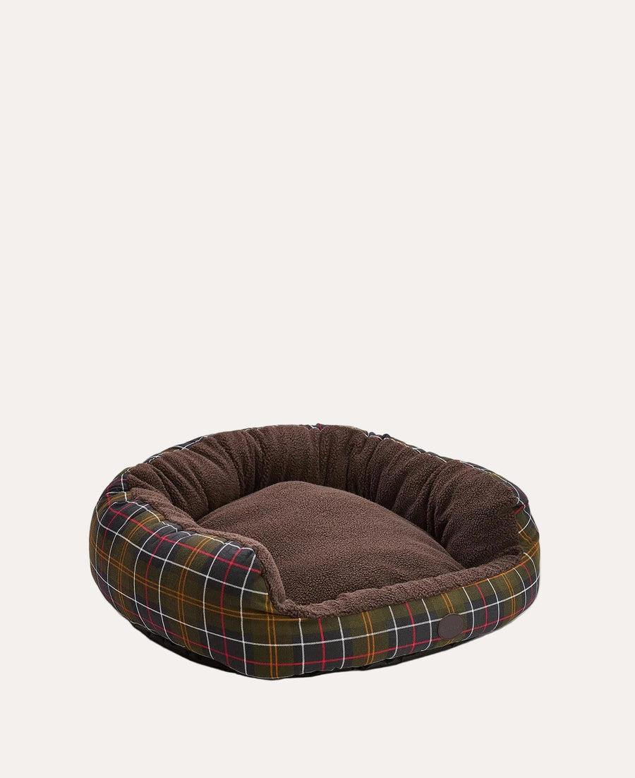 Dog Snuggle Bed 35" Classic Tartan
