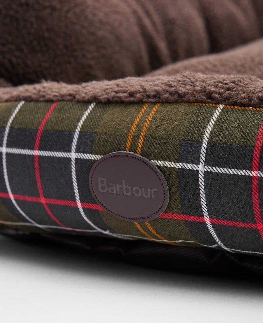 Dog Snuggle Bed 35" Classic Tartan