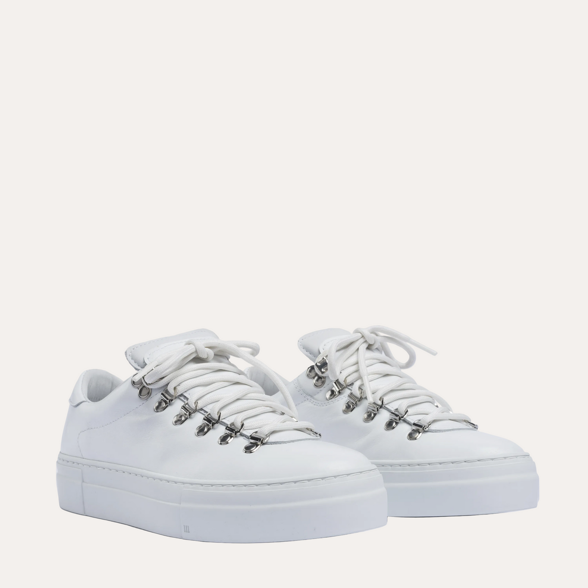 Women's Marostica Low Platform White Nappa - Diemme