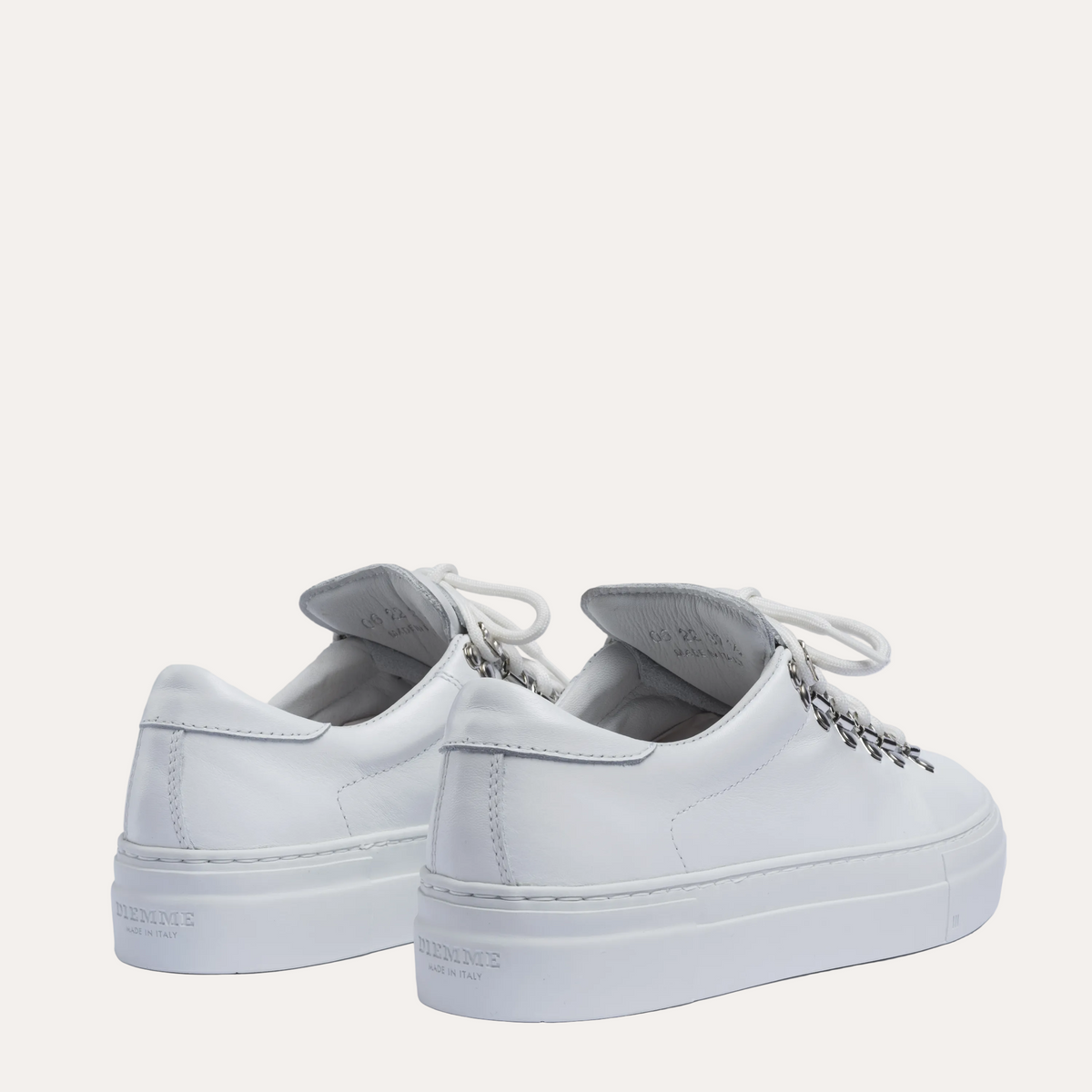 Women's Marostica Low Platform White Nappa - Diemme