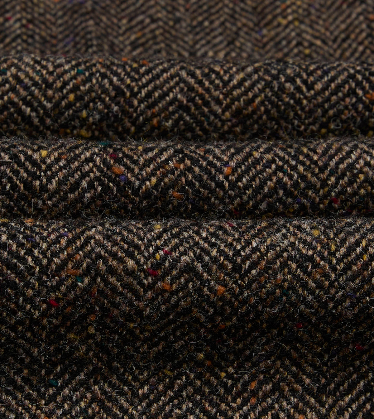 Herringbone Tweed Woodward Jacket Brown